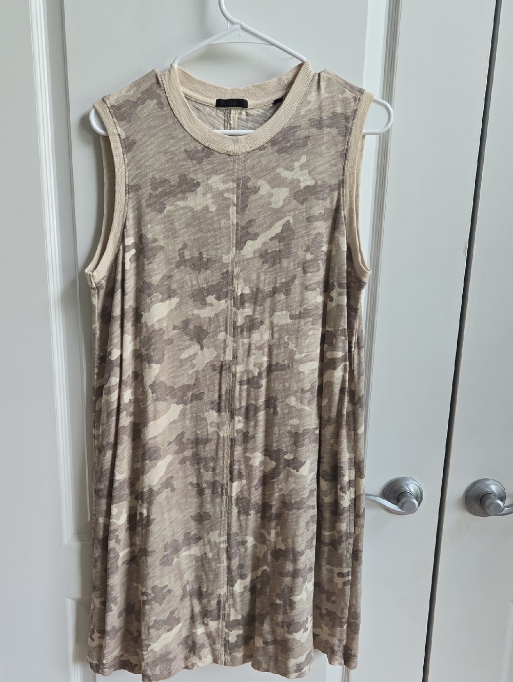 ATM Neutral Camo Sleeveless Swing Dress